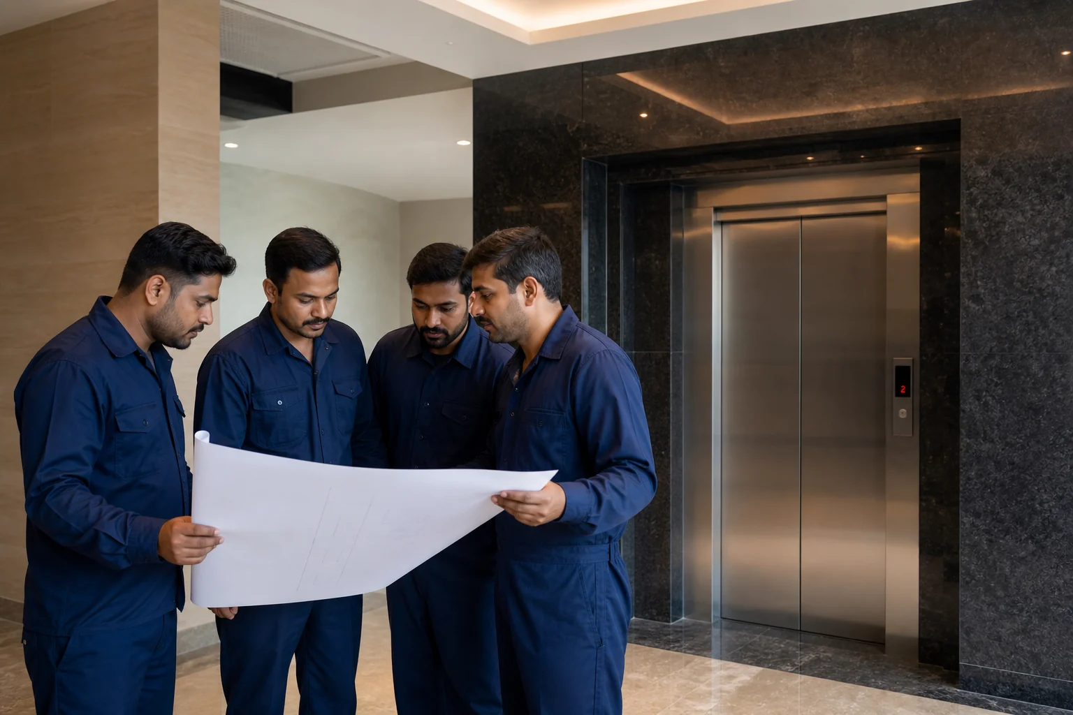 MB Elevator engineering team