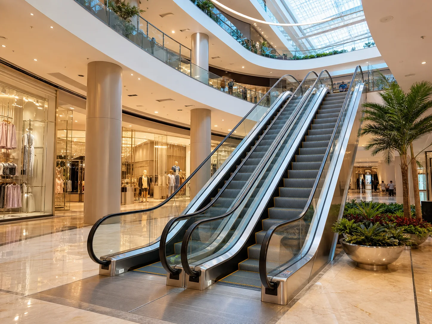 Escalators elevator installation